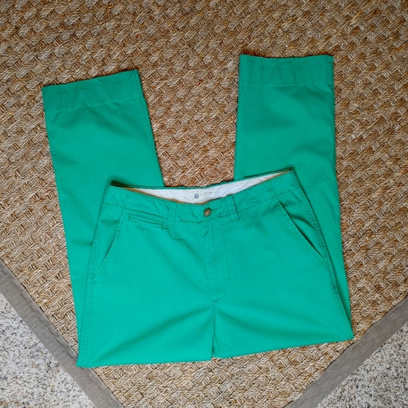 J. Crew Other - JCREW MENS REG. FIT CHINOS, GREEN 30 X 30 (27" INSEAM)